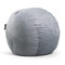 Big Joe Fuf Large Foam Beanbag Chair Gray Plush