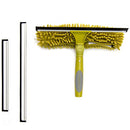 DocaPole 6-24 Foot Extension Pole + Dual Pivot Squeegee & Window Washer Combo // Telescopic Pole for Window Cleaning // Includes 3 Sizes of Squeegee Blades // Extension Pole for Cleaning Windows