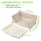 Generic Large Rabbit Litter Box Bunny Litter Box Cage Bigger Corner Toilet Box Pet Pan with Drawer for Guinea Pig, Adult Hamster, Galesaur, Ferret, Bunny, Small Animals …