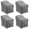 Vailge Patio Chair Covers, Lounge Deep Seat Cover, Heavy Duty and Waterproof Outdoor Lawn Patio Furniture Covers (4 Pack - Large, Grey)