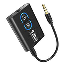 1Mii Bluetooth 5.3 Transmitter Receiver for TV to 2 Wireless Headphones, 3.5mm AUX Bluetooth Audio Adapter with AptX Adaptive/Low Latency/HD, for Airplane/Home Stereo/Speaker/Car