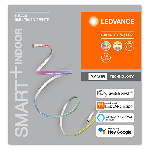 Ledvance Smart WiFi Flex 2M, Silicon, 8.5 W, White
