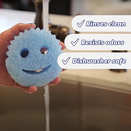 Scrub Daddy Color Sponge - Scratch-Free Multipurpose Dish Sponge Color Variety Pack - BPA Free & Made with Polymer Foam - Stain, Mold & Odor Resistant Kitchen Sponge (3 Count)