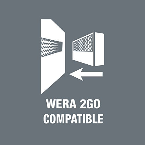 Wera 5051021001 KK 20 Kraft Form Kompakt Screwdriver 7 Pieces Set, Silver