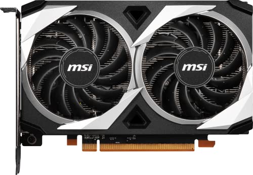 msi Radeon RX 6500 XT MECH 2X 4G OC Graphics Card, Black (V508-003R)