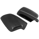 X AUTOHAUX 2Pcs Car Mirror Covering Cap Replacement for BMW E46 E65 E66 745i 750i 323Ci 325Ci 328Ci Carbon Fiber Pattern 51167074236,51167074235