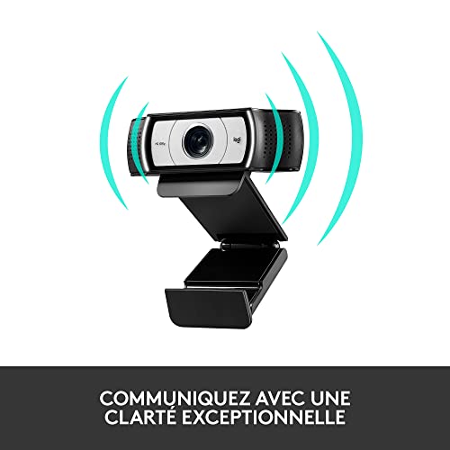 Logitech C930-E Business Webcam, Full HD 1080p/30fps Video Calling, Light Correction, Autofocus, 4X Zoom, Privacy Shade, Works with Skype Business, WebEx, Lync, Cisco, PC/Mac/Laptop/MacBook/Chrome