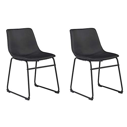 Signature Design by Ashley Centiar, Dining Chair, Black