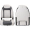 NORTHCAPTAIN S1 Deluxe High Back Folding Boat Seat,Stainless Steel Screws Included,Light Grey/Charcoal(2 Seats)