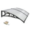ZENY 40"x 80" Window Awning Canopy Overhead Door Awning Polycarbonate Cover Front Door Outdoor Patio Canopy Cover Sun Shetter,UV,Rain Snow Protection Hollow Sheet
