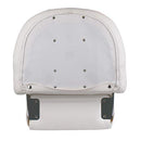 Leader Accessories Two Tone Captains Bucket Seat Boat Seat Premium Sports Flip Up Boat Seat (Model A - White)