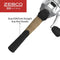 Zebco 33 Platinum Spincast Reel and Fishing Rod Combo, 5-Foot 6-Inch 2-Piece Fiberglass Rod, Comfortable Dual EVA/Cork Rod Handle, Instant Anti-Reverse Clutch, Includes 3-Piece Tackle Kit, Silver