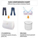 FYY Mesh Laundry Bags, 4 Pack Mesh Laundry Washing Bags, Delicates Bag for Washing Machine Durable Honeycomb Mesh Bra Laundry Bag Washing Machine Lingerie Bags