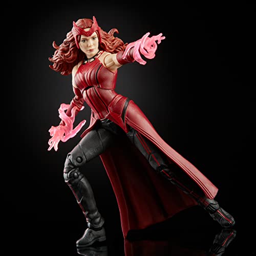 Marvel - Legends Series - 6" Scarlet Witch - Wanda Maximoff - 4 Accessories - Build-a-Figure - Premium Design Action Figure and Toys for Kids - Boys and Girls - F0324 - Ages 4+