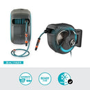 Gardena Roll-up 35 Retractable Hose Reel, Black / Turquoise, G18630-20