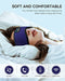 MUSICOZY Sleep Headphones Bluetooth 5.2 Headband Breathable Sleeping Headphones, Wireless Sleep Eye Mask Sleep Earbuds for Side Sleepers Men Women Office Nap Air Travel Cool Tech Gadgets Gifts