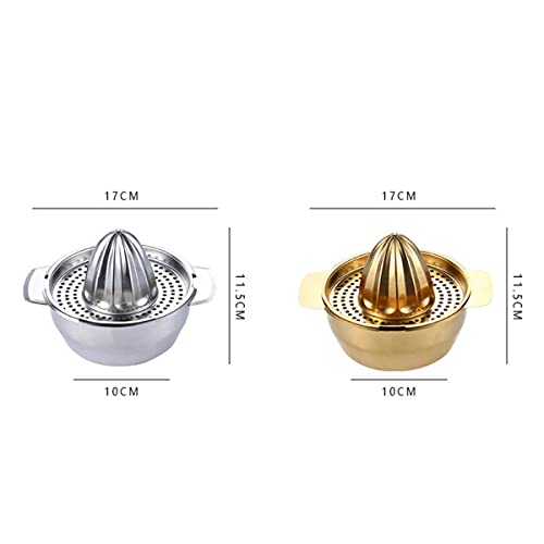 Lemon Juicer Stainless Steel Lemon Squeezer Manual Juicers (Gold)