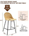ECLYL Dining Chairs Set of 2, Woven Rattan Chair, Rattan Counter Stools with Backs for Kitchen Counter, Dining Room, Coffee Bar