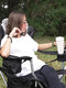 KingCamp 2 Pcs Adjustable Lumbar Support Camping Chairs with Cooler Bag, Folding Camping Chair for Adults with Adjust Armrest, Camp Chair Cup Holder Side and Head Pocket for Picnic Fishing,Max 353lbs