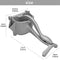 Automoness Manual Juicer, Single Press Lemon Juice Squeezer, Heavy Duty Aluminum Alloy Citrus Lemon Juicer Hand Press With Seed Filter, Hand Held Lemon Lime, Pomegranates,Orange, Apple Juicer
