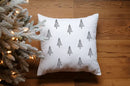 Christmas Cushion 40 x 40 cm, Cushion Cover Christmas Element Styles Pattern Decorative Cushion Cover Cotton Linen Cushion Covers (Fir Motif)