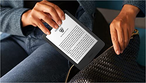 Kindle (2022 release) – The lightest and most compact Kindle, now with a 6” 300 ppi high-resolution display, and 2x the storage - Black