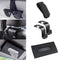 Car Accessories Interior, 4 Pack Car Organizers Include 1 Car Sunglasses Holder, 1 Car Tissue Holder, 2 Car Seat Headrest Hook, Automotive Car Essentials for Car Sun Visor （Black）