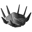 ASUS ROG Rapture GT-AXE11000 Tri-Band WiFi 6E Gaming Router, New 6GHz Band, WAN Aggregation, 2.5G Port, Lifetime Free Internet Security, Mesh WiFi Support, 4 LAN Ports, VPN, Advanced Cooling System