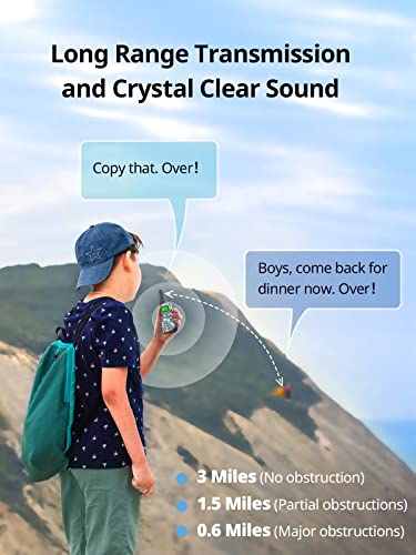 Inspireyes Walkie Talkies for Kids Rechargeable, 48 Hours Working Time 2 Way Radio Long Range, Outdoor Camping Games Toy Birthday Xmas Boys Age 8-12 3-5 Girls, 3 Pack Camouflage