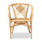 Baxton Studio Kagama Dining Chairs, Natural Brown