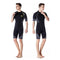 ZCCO Men's Wetsuits 1.5mm Premium Neoprene Back Zip Shorty Dive Skin for Spearfishing,Snorkeling, Surfing,Canoeing,Scuba Diving Suits