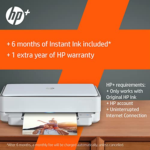 HP Envy 6020e All in One Colour Printer with 6 Months of Instant Ink with HP+