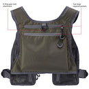 BASSDASH FV08 Ultra Lightweight Fly Fishing Vest for Men and Women Portable Chest Pack One Size Fits Most, Army Green, One Size
