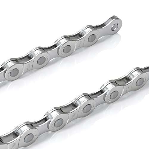 6/7/8/9/10/11/12 Speed Bike Chains, Lightweight Durability Bicycle Chains for Road Mountain Bike with Quick Link Connector