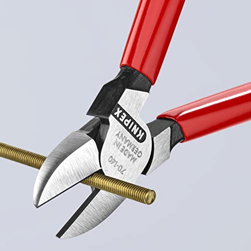 Knipex 70 01 140 EAN Side Cutters Black Atramentised Plastic Coated 140 mm