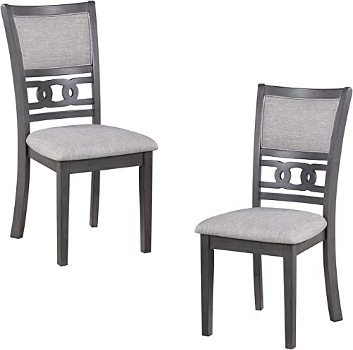 New Classic Furniture Gia Dining Chairs, Set of 2, Gray