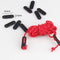 50 Pcs Plastic Cord Tensioners Rope Adjuster Tent Guyline Wind Rope Buckle Fastener for Camping Hiking Picnic Outdoor Activities, Black