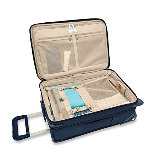 Briggs & Riley Baseline Uprights, Navy, 22-inch Baseline Essential Carry-On, Baseline Uprights