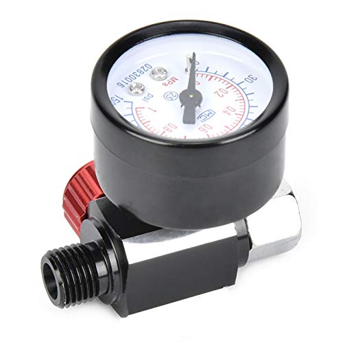 Air Compressor Regulator, Professional Air Pressure Regulator Aluminium Alloy Durable for Spray Gun for Pneumatic Tool