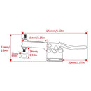 10 Pack Hold Down Toggle Clamps Woodworking,201B Clamps Hand Tool Toggle Clamp 220Lbs Holding Capacity,Antislip Quick Release Horizontal Toggle Clamp,Heavy Duty Toggle Clamp for Cam Over Clamp-SKYCY