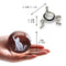 ZEERSHEE 60mm 3D Cat Crystal Ball Figurine Glass Laser Engraved Cat Moon Star Crystal Ball with Stand Glass Sphere Paperweights Cat Gifts for Cat Lovers Women