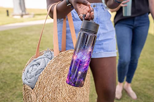 Simple Modern 650mL Summit Water Bottle with Straw Lid - Gifts for Kids Travel Hydro Vacuum Insulated Flask Double Wall Liter - 18/8 Stainless Steel Ombre: Sweet Taffy