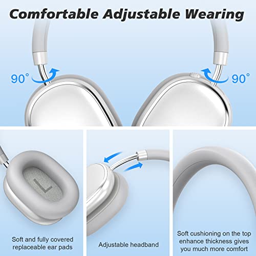 Srhythm NiceComfort 95 Hybrid Noise Cancelling Headphones, Wireless Bluetooth Headset with Transparency Mode, HD Sound