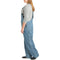 Dickies Women's Denim Bib Overall, Medium Stonewash, 16W Regular
