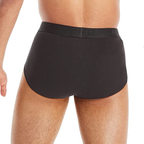 Hanes Ultimate Men's 7-Pack FreshIQ Full-Cut Briefs - Colors May Vary, Black/Grey, X-Large