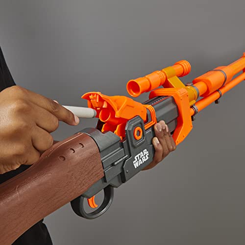 NERF Star Wars - Nerf - Amban Phase-Pulse Blaster - 50" Long (1.27m) - Targeting Scope - 10 Nerf Elite Darts - Inspired by The Mandalorian TV Series - Toys for Kids - Boys and Girls - F2980 - Ages 8+