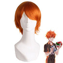 MapofBeauty 12"/30cm Role Play Cosplay Wig Costume (Golden Orange)