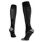 Compression Sports Socks for Men Women 15-29mmhg Graduated Compression Support Plantar Fasciitis Stockings Reflective Stripe Swellings Knee-High Socks for Running Pain Relief Boosts Circulation