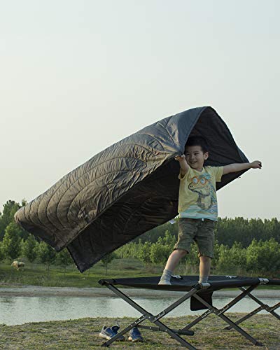 iClimb 3M Thinsulate Insulation Warm Camping Blanket Ultralight Compact (Dark Grey)