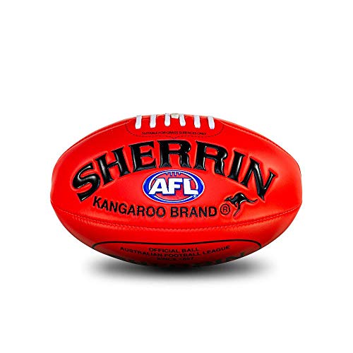 Sherrin AFL Super Soft Touch Football Red Size 1